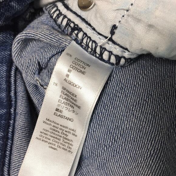 Gap Jeans Always Skinny Light Wash Blue Stretch Denim Pants Women's 4/27- HEMMED - Picture 4 of 10